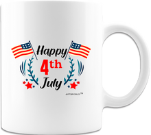 Load image into Gallery viewer, Happy Fourth July -Coffee Mug - Coffee Cup White
