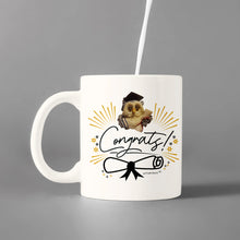 Load image into Gallery viewer, Congrats -Graduation -Wise Owl- You did it-Mug -Whiter Coffee Mug - You did it 2022
