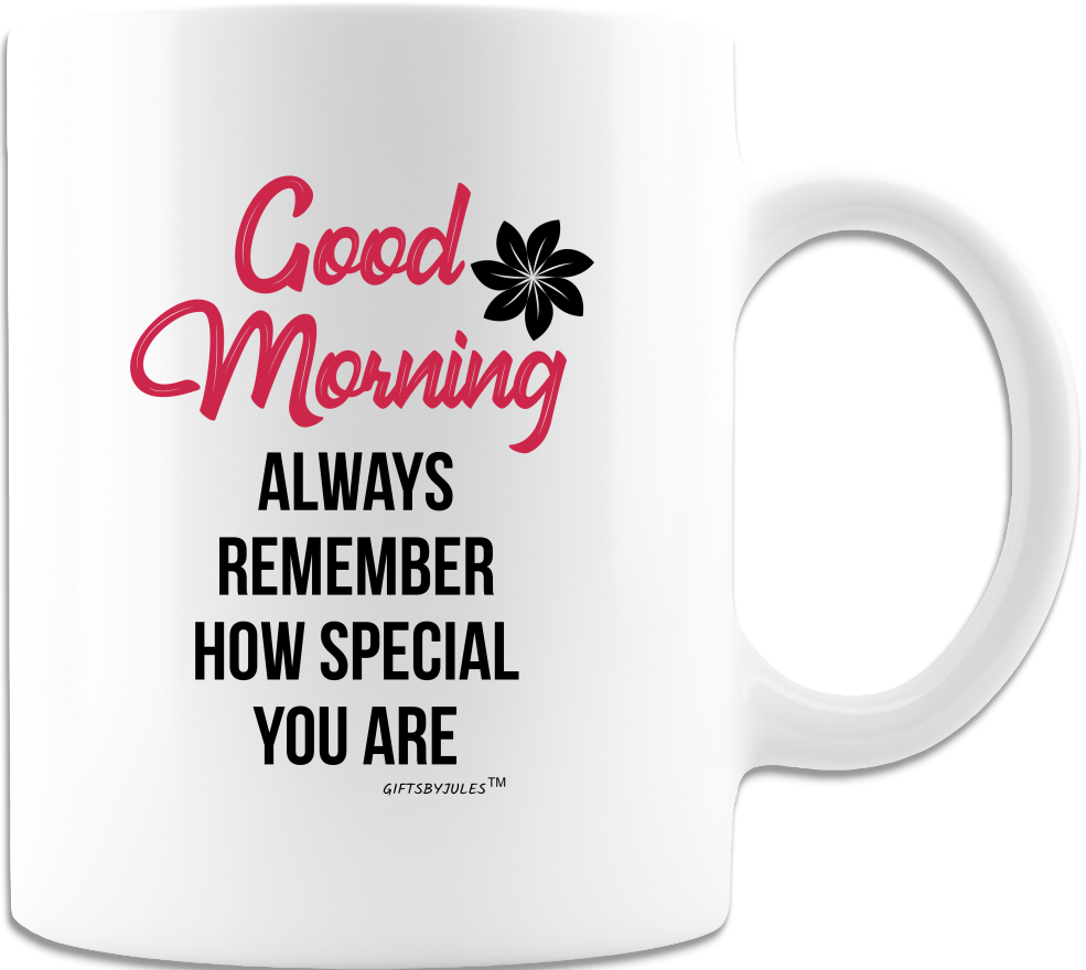 Inspirational -Always Remember How Special You Are- Mug -White Coffee Cup - Gifts for all Occasion