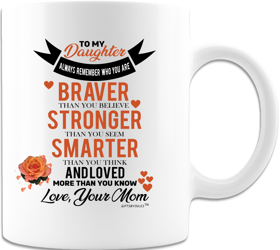 To My Daughter -With Love From your Mom-Gifts For All Occasion