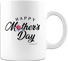 Load image into Gallery viewer, Happy Mother&#39;s day- Lotus- Zen - -Mug - Coffee Mug - White- Gifts for Mothers Day- For Mom- Mothers- Mama
