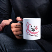 Load image into Gallery viewer, For my Grandma- Mother - Breast Cancer Mug - Coffee Mug - White
