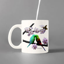 Load image into Gallery viewer, Cherry Blossom And Love Birds- Cups- Coffee Mug - White
