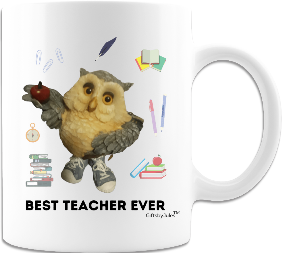 Best Teacher Ever- Coffee Mugs - Best Gifts For Teacher Owl - For All Occasion