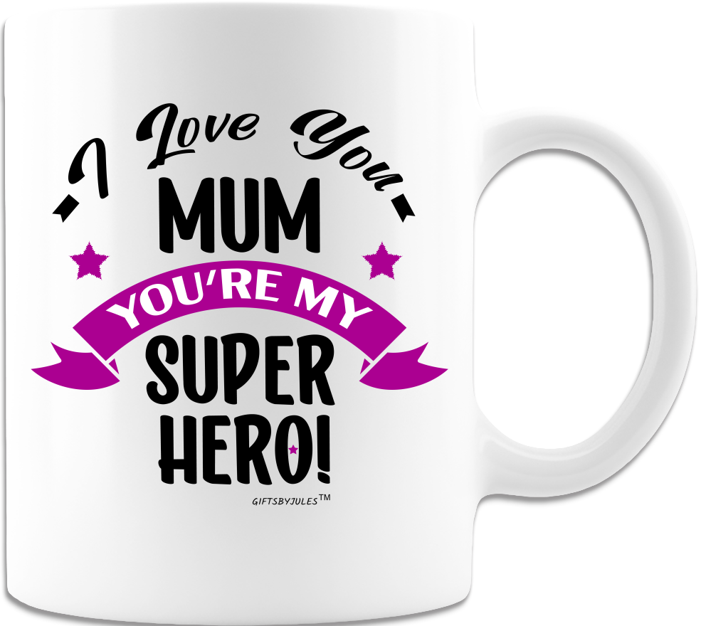 I Love you Mum-White Coffee Mug-Cup -Mother's day -Birthday gifts -Christmas -Holidays -Gifts for Any Occasion