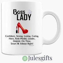 Load image into Gallery viewer, Boss Lady - Coffee Mug  -Novelty Gift- For Any Occasion .
