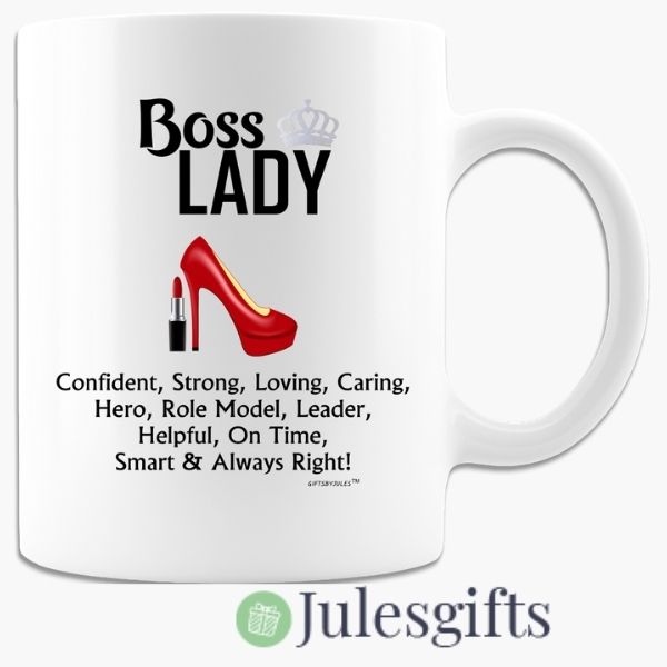 Boss Lady - Coffee Mug  -Novelty Gift- For Any Occasion .