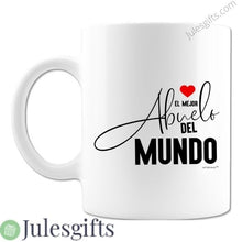 Load image into Gallery viewer, El Mejor Abuelo Del Mundo Coffee Mug  Gift For Any Occasion .
