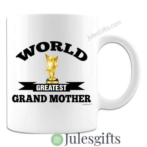 World Greatest Grand Mother Coffee Mug  Novelty Gift For Any Occasion .