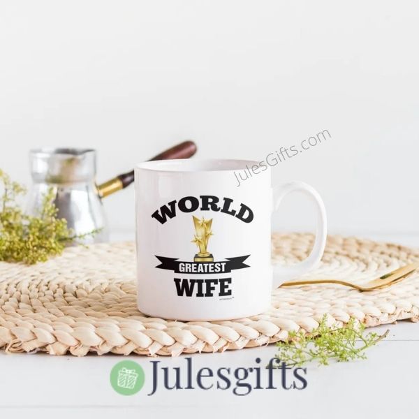 WORLD GREATEST WIFE Coffee Mug  Novelty Gift For Any Occasion