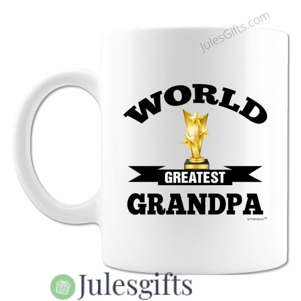 World Greatest Grandpa Coffee Mug  Novelty Gift For Any Occasion .