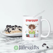 Load image into Gallery viewer, STRESSED Coffee Mug Novelty Gift For Any Occasion
