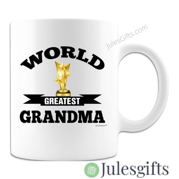 World Greatest Grandma Coffee Mug White Novelty Gift For Any Occasion