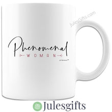 Load image into Gallery viewer, Phenomenal Woman Coffee White Mug  Novelty Gift For Any Occasion
