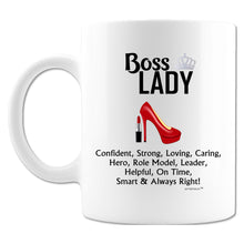 Load image into Gallery viewer, Boss Lady - Coffee Mug  -Novelty Gift- For Any Occasion .
