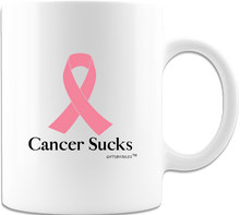 Load image into Gallery viewer, Cancer Sucks -Mug - Coffee Mug - White Coffee Cup
