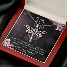 Load image into Gallery viewer, To My Wife- I Love You Forever And Always -Dragonfly Necklace
