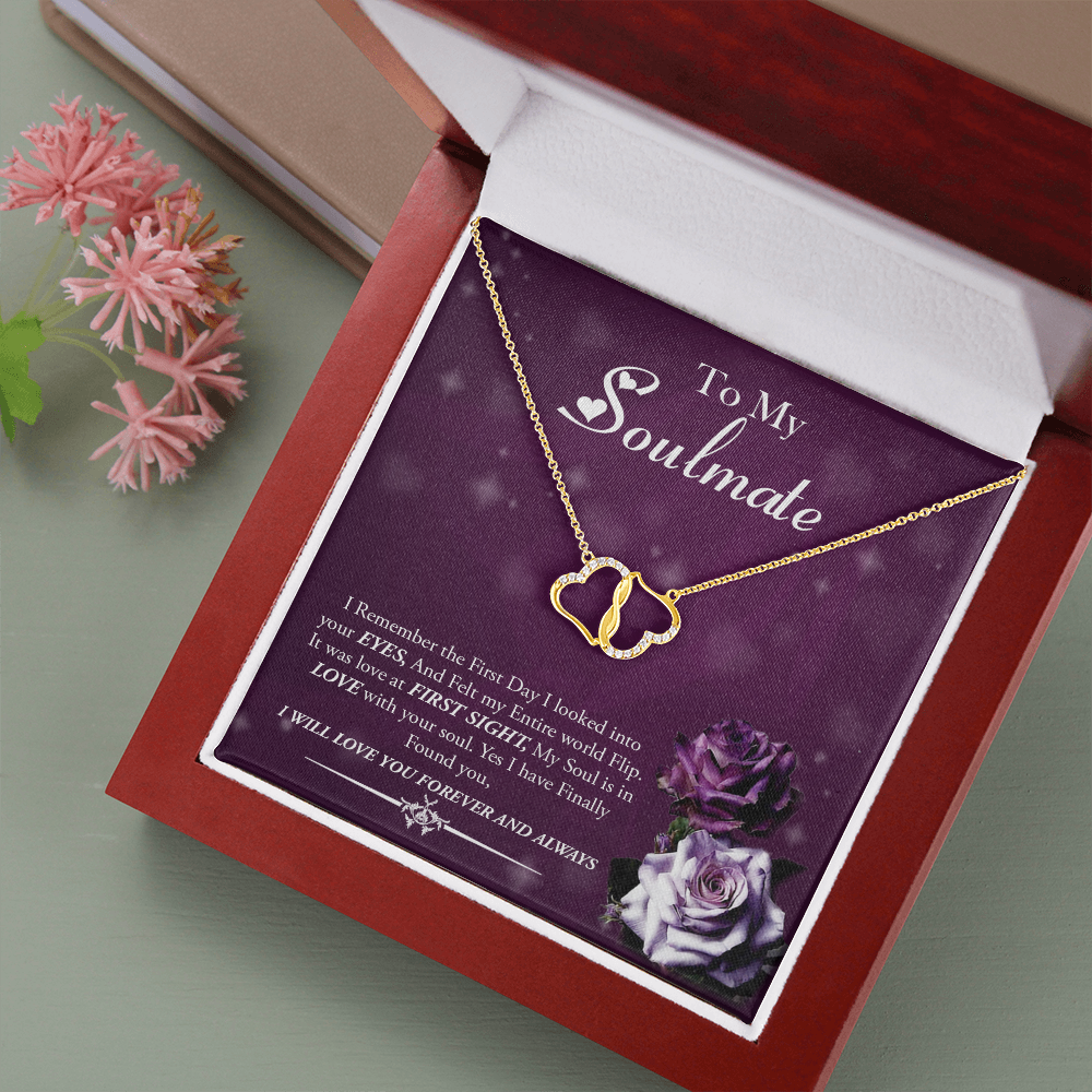 To My Soulmate - I will Love you Forever and Always- Everlasting Love Necklace