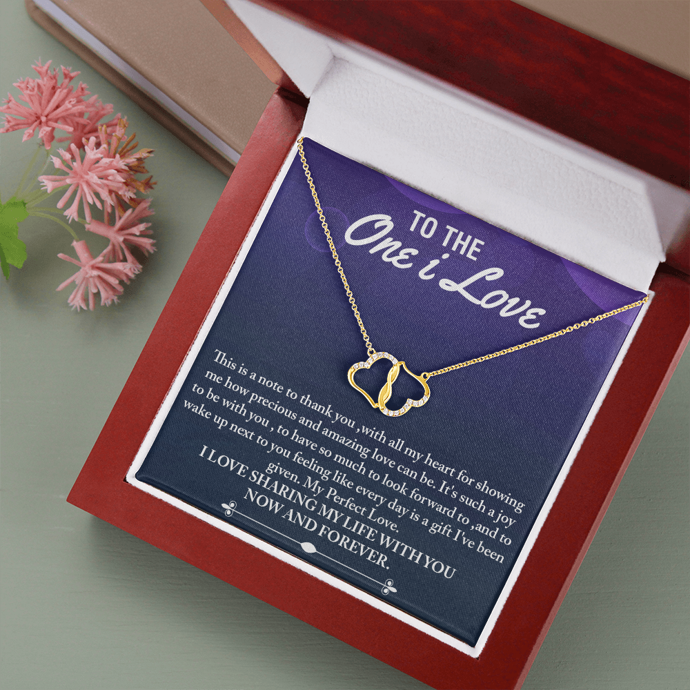 To The One I Love- My Perfect Love -Everlasting Love Necklace