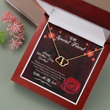 Load image into Gallery viewer, To My Special Friend -With all My Love -Everlasting Love Heart Necklace
