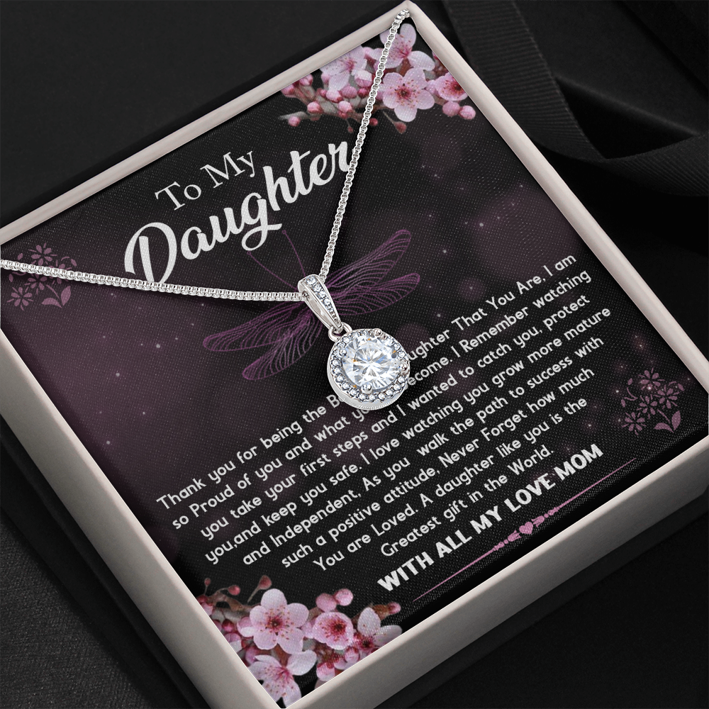 To My Daughter - With All My Love Mom -Eternal Hope Necklace