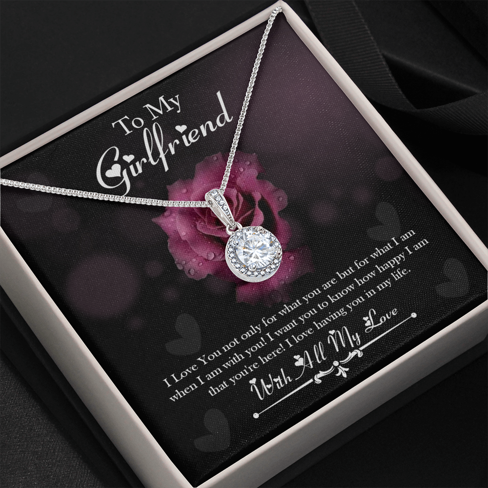 To My Girlfriend  -With All My Love -Eternal Hope Necklace