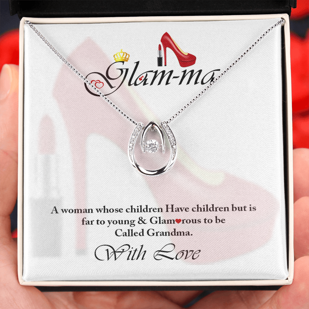 To My Beautiful Glam-ma - You're my Special Grandma -With All My Love to you now and forever- Lucky Love Necklace is perfect for You My Glam-ma