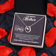 Load image into Gallery viewer, Lucky Pendant Necklace -For My Mother on Mother&#39;s day- From Your Daughter
