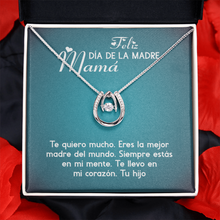 Load image into Gallery viewer, Feliz Dia De LA Madre Mama- Lucky Charm Necklace
