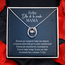 Load image into Gallery viewer, Feliz Dia De la Madre Mama -Luck Charm Necklace
