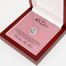 Load image into Gallery viewer, To My Daughter -With Love Dad- Lucky -Pure luck Necklace- Lucky Charm Necklace
