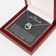 Load image into Gallery viewer, To My Soulmate-I love you This much -With love Your Soulmate- Lucky In Love Necklace
