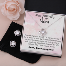 Load image into Gallery viewer, Mothers day gifts! (Love knot necklace and ear ring set)
