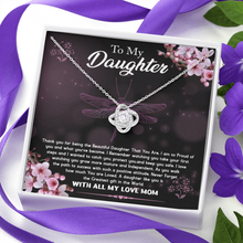 Load image into Gallery viewer, To My Daughter -With All My love Mom- The Love Knot Necklace
