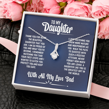Load image into Gallery viewer, To My Daughter -With All My Love Dad- Alluring Beauty Necklace
