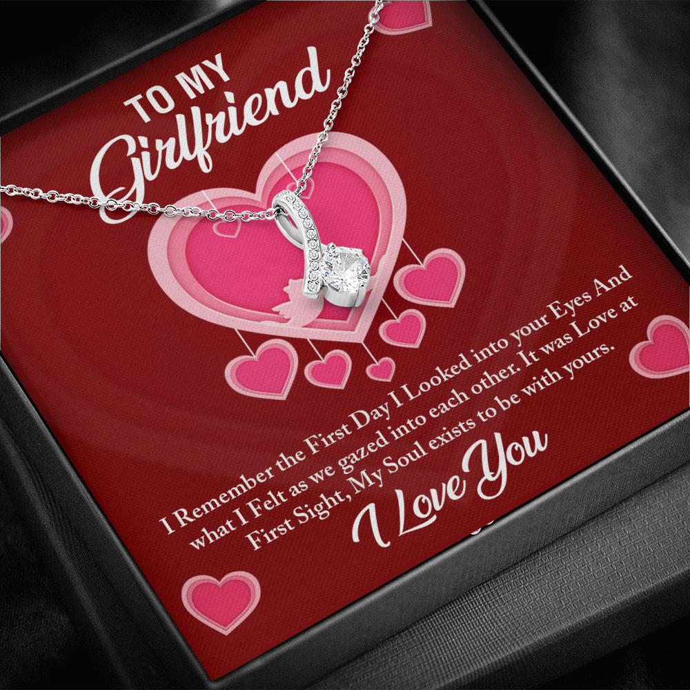 To My Girlfriend - I Fell In Love With you -Love at first-sight - Alluring Beauty Necklace