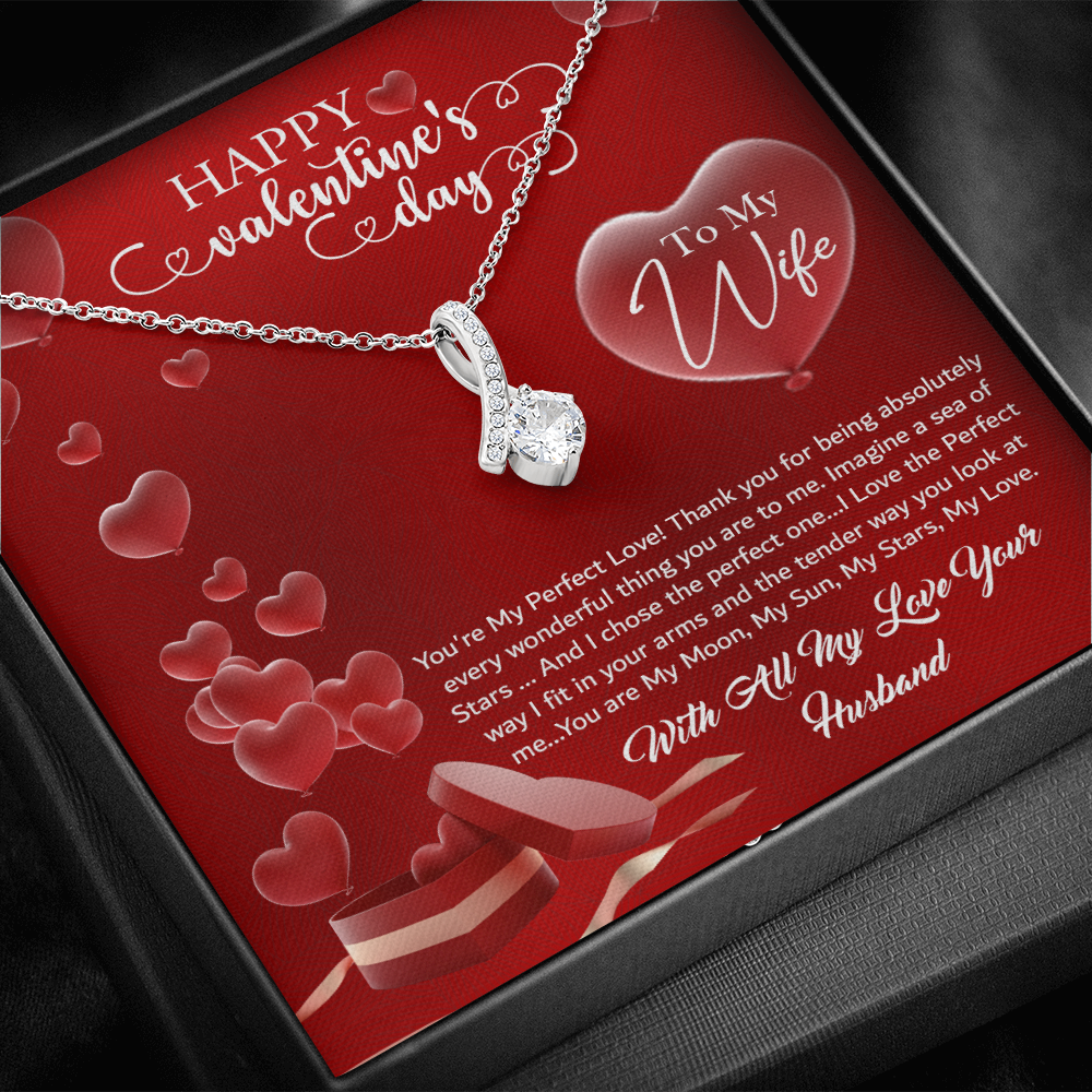 Happy Valentines Day-With Love From Your Husband- Alluring Necklace
