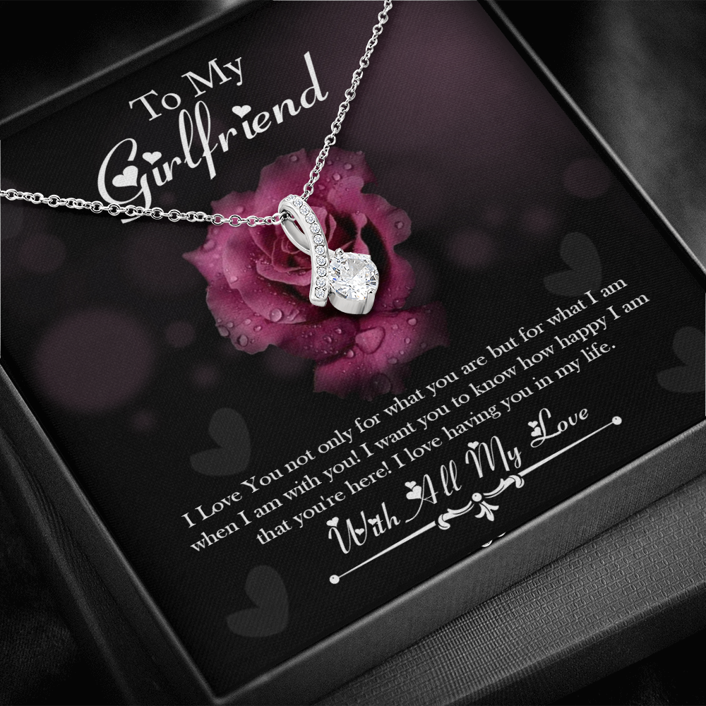 To My Girlfriend- With All My Love -Alluring Beauty Necklace