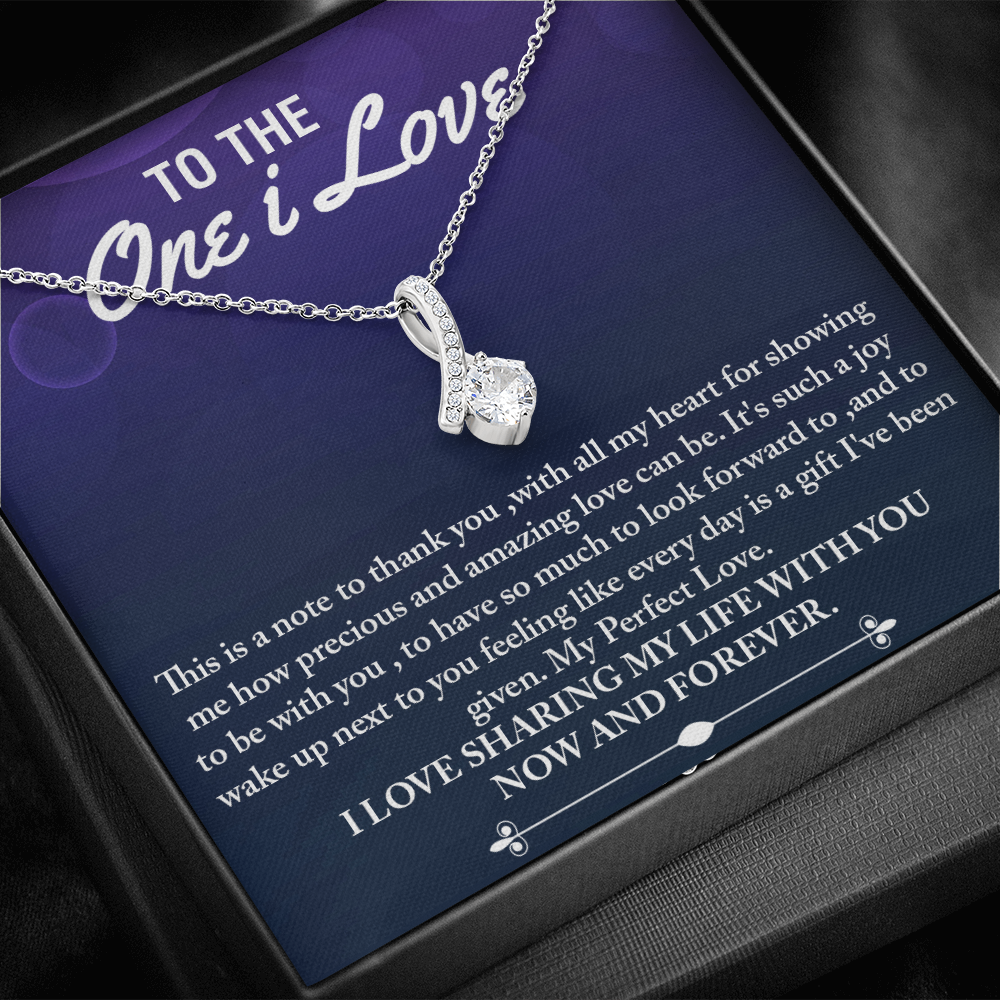 To the One I Love  - With all my Love Now and Forever -Alluring necklace