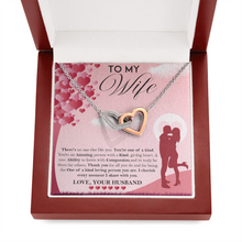 Load image into Gallery viewer, To My Wife -With Love From Your Husband - Two Hearts never -ending Love - Cubic Zirconia
