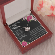 Load image into Gallery viewer, Happy Mother&#39;s day to My Mom-Love Knot Necklace -I Love You Forever And Always
