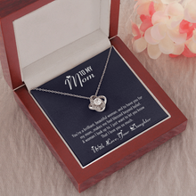 Load image into Gallery viewer, To My Mom-With All My Love Your Daughter -Love Knot Necklace
