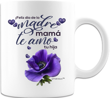 Load image into Gallery viewer, Feliz dia de la Madre mama -te amo- tu hija- Happy Mother&#39;s day -White  Ceramic Coffee Mug-Cups
