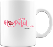 Load image into Gallery viewer, Hopeful -Breast Cancer -Cups - Coffee Mug - White - Uplifting gifts
