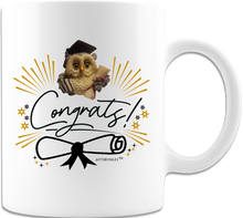 Load image into Gallery viewer, Congrats -Graduation -Wise Owl- You did it-Mug -Whiter Coffee Mug - You did it 2022
