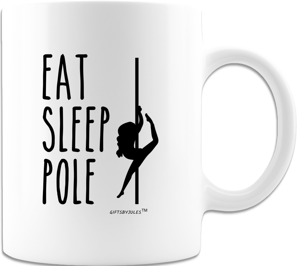 Eat Sleep Pole -Mug -Funny Coffee Mug - White